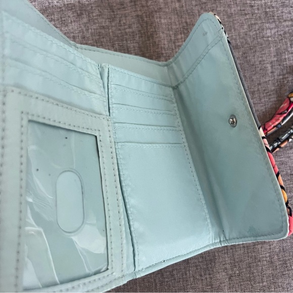 Vera Bradley Ultimate Card Case Wallet Tropical Evening Quilted Wristlet Purse - Picture 5 of 6